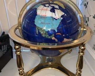 Stunning Replogle Jewel Gemstone Globe on Stand