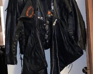 NICE Leather Chaps, Coat, Vest