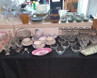 Assortment of Dishes, Platters and More