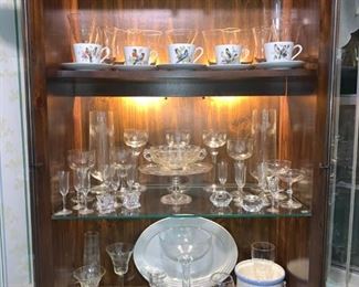 Glass and More Glass in Illuminated Curio Display Cabinet