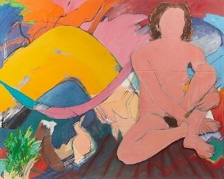 35: Marilyn Propp Abstract Oil on Canvas/Cardboard