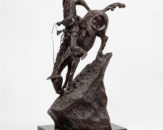 67: Frederic Remington Reproduction Sculpture Mountain Man