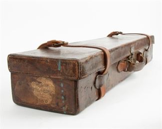 85: 19th c. English Leather Gun Case, George Gibbs