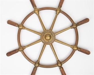 223: Antique Ships Wheel, Rosebank Ironworks Edinburgh
