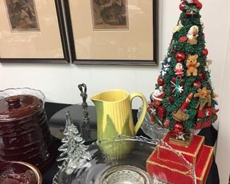 Stoneware, Glassware and Christmas Items...