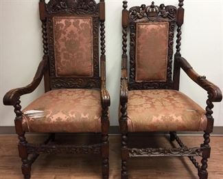 Vintage Hand Carved Chairs...