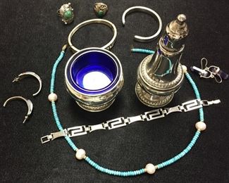 Estate Jewelry and Silver Service Items...