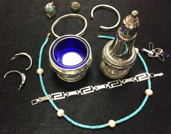 Estate Jewelry and Silver Service Items...