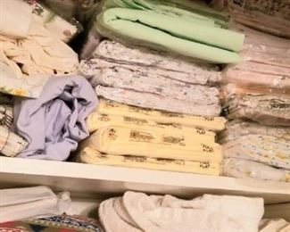 Lots of linen, towels and table clothes