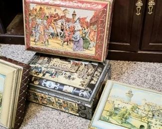 Several vintage  German "Lebkuchen" boxes