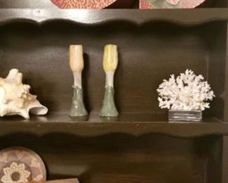 Two vintage shelves