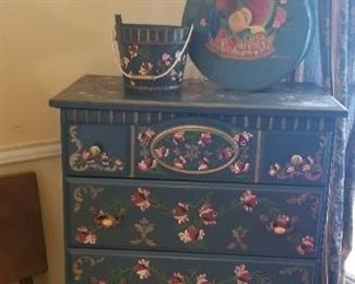 Bavarian style painted chest