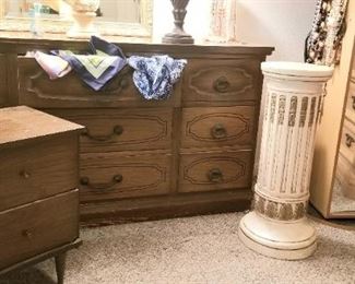 Great vintage credenza and night stand