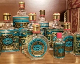 Vintage empty 4711 cologne bottles 