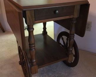 Henkel Harris Drop Leaf Tea Cart