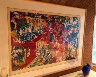 "BAR at 21" - by Leroy Neumann - Artist Proof - signed in hand - large scale and framed