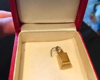Cartier 1/8 ounce gold pendant, two available