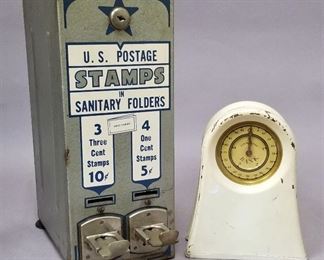 old stamp machine and bank