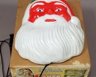 large lighted Noma santa face