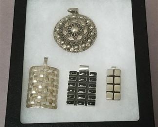 heavy Sterling pendants