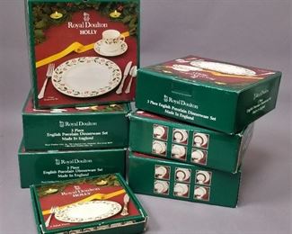 set of Royal Doulton "Holiday" dishes NIB