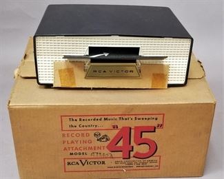 never used 1950s RCA Slide-O-Matic record player 45s