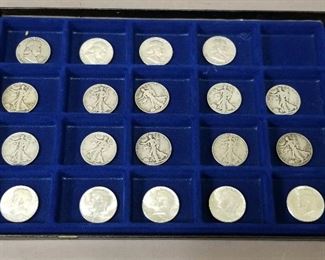 choice of Franklin/Walking Liberty/Kennedy half dollar silver coins