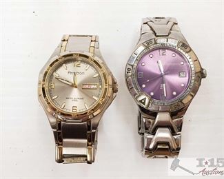 252: bTwo Watches
Brands are Relic, Armitron. One does tick 
J4 4 of 4