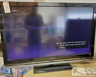 500: Sony 52" Bravia TV
Has power cord. No remote