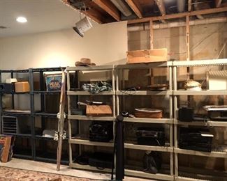 Basement: $5 per item sale. SHELVES ARE NOT FOR SALE!