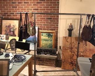 Basement: $5 per item sale. CLOTHES RACKS ARE NOT FOR SALE