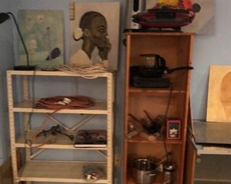 Basement: $5 per item sale. SHELVES ARE NOT FOR SALE!