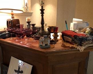 Glassware nd home goods
