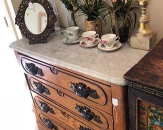 Marble top dresser