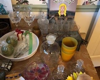 Items on table are $1 each (firm, not 1/2 off!)