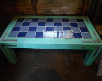 Tile top table