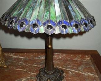Leaded glass lamp