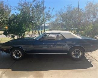AVAILABLE FOR PRE-SALE.. 1973 Ford Mustang convertible 351 Cleveland V-8  auto 3 speed. Inquire via estatesales.net   34,900. Serious buyers only!!