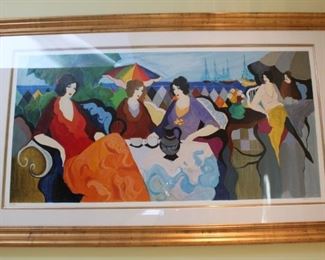 Itzchak Tarkey "Holiday in Cannes" 26" x 53" Artist Proof