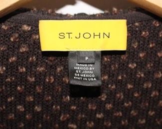 St. John sweater tag.