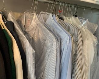 Brooks brothers and other quality men's shirts.  