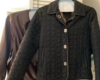 Quilted Coach jacket.