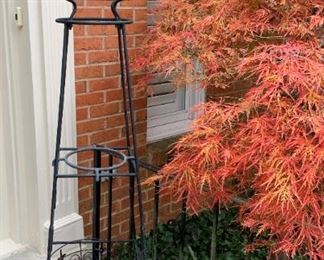 Wonderful iron plant holder.  