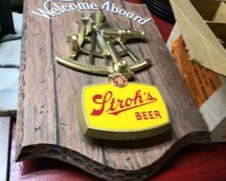 Stroh's Beer Sign