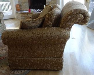 Side view of sofas.
