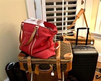 New AWAY carry on, FRYE BOOTS,Louis Vuitton, And a NEW COACH weekender