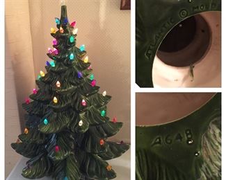 Large Atlantic Mold Ceramic Christmas Tree/Bulb Decorations