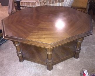 Large Octagonal Shaped Coffee Table