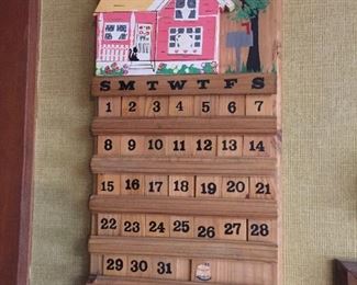 Wooden Perpetual Calendar