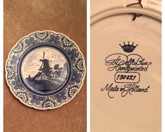 Delft Blue Hanging Plate